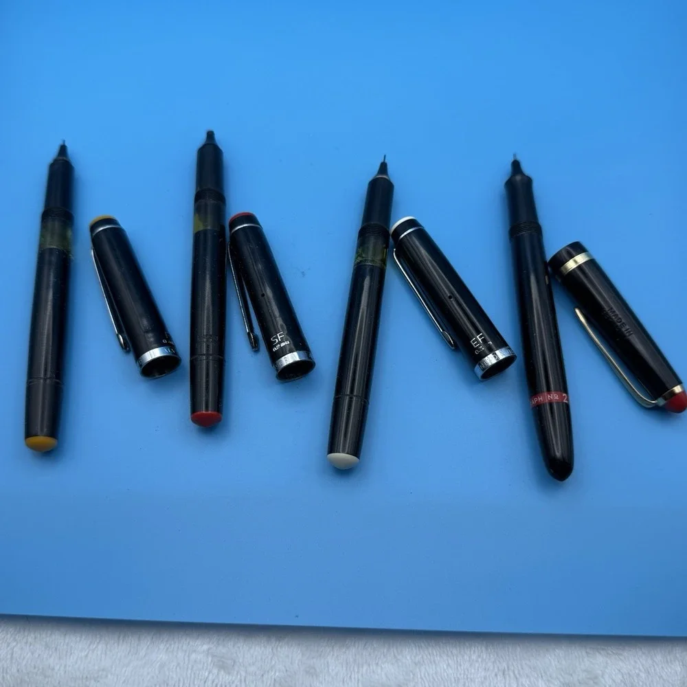 Vintage Alvin Koh-I-Noor Rapidograph Technical Drafting Pens Germany Lot of 4